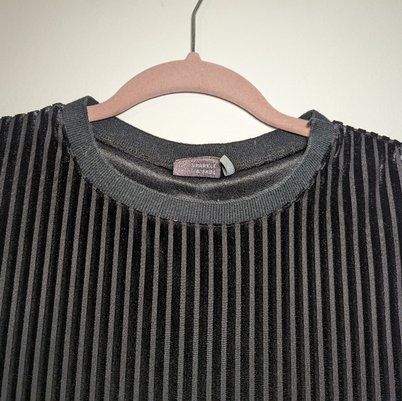 Sparkle & Fade Black Velvet Slip Dress - Picture 3 of 5